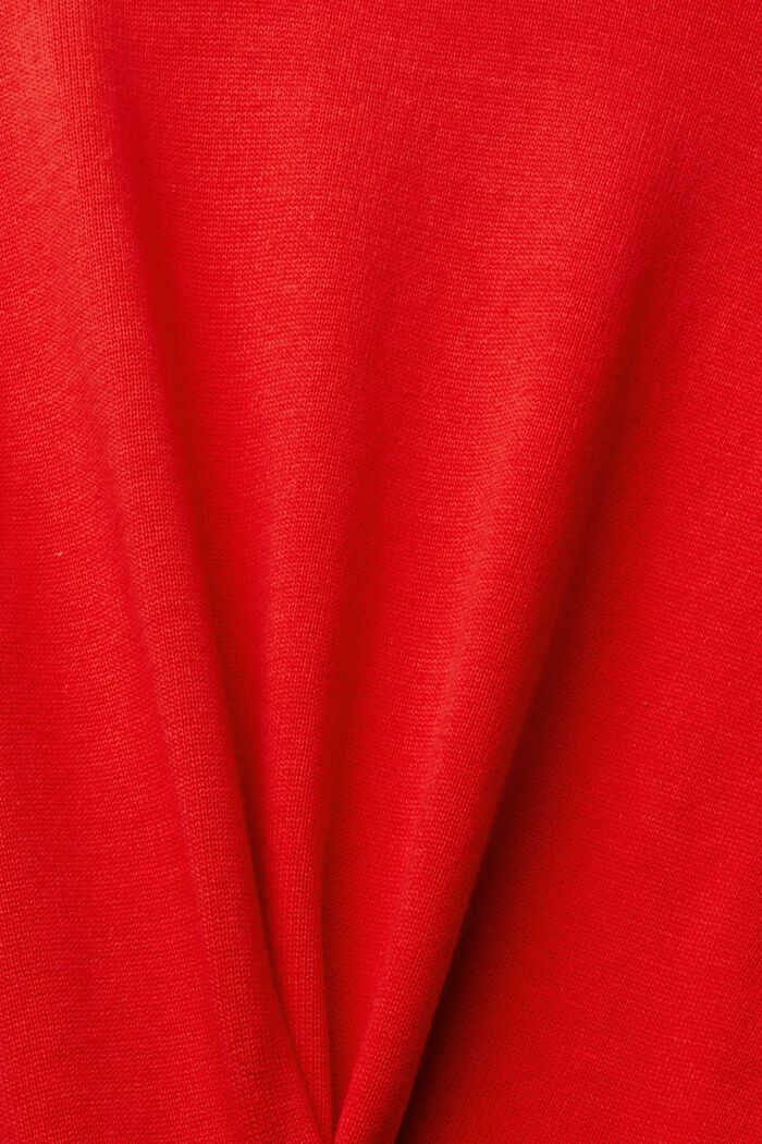 Pullover i strik med løs pasform, RED, detail image number 6
