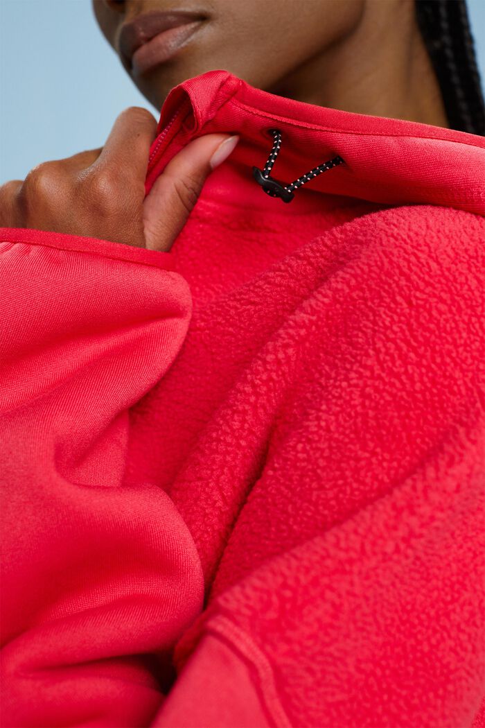 Isoleret hættetrøje med lynlås, RED, detail image number 2