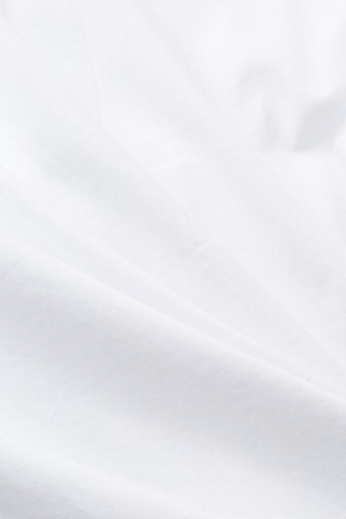 Bomulds-T-shirt med print, WHITE, detail image number 6