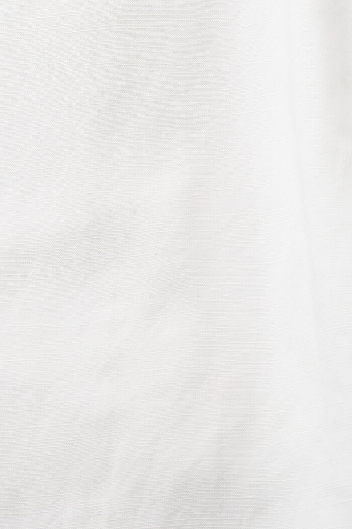 Beskåret camisole-skjorte, hørblanding, WHITE, detail image number 4