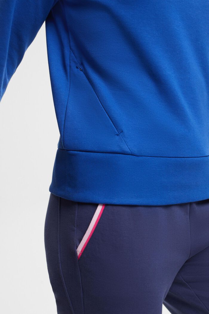 Sweatshirt med lynlåslommer, BRIGHT BLUE, detail image number 2