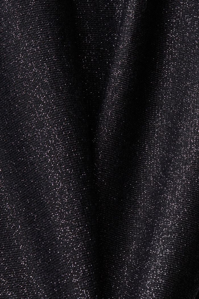 CURVY sweater med glimmereffekt, BLACK, detail image number 5