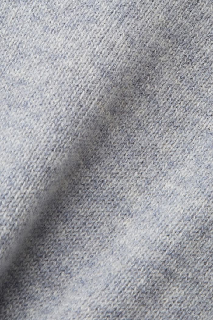 Rullekravesweater i kashmir, LIGHT GREY, detail image number 5