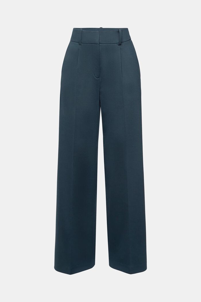 Bukser med vide ben, PETROL BLUE, detail image number 5