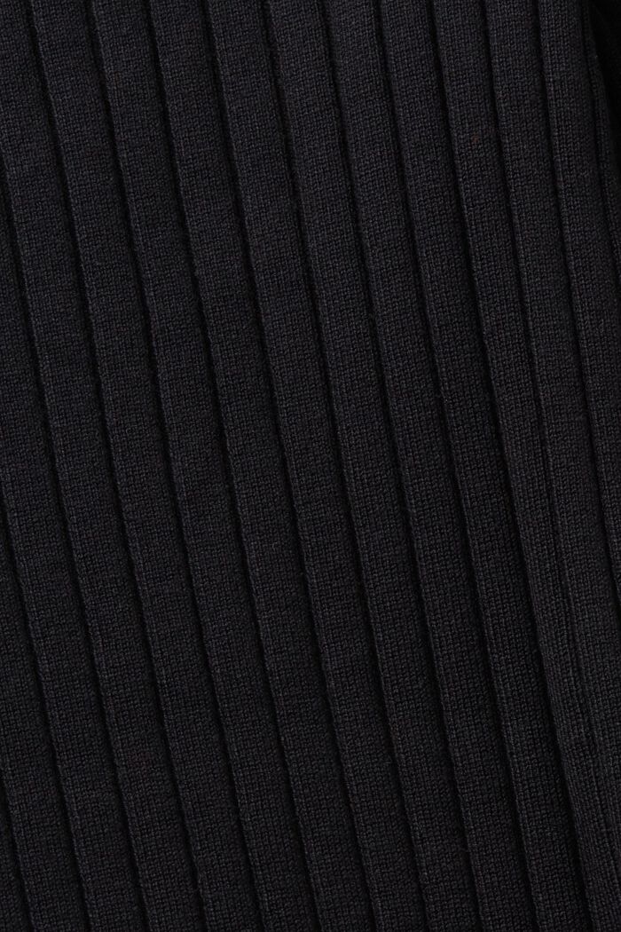 Stribet pullover i ribstrik, BLACK, detail image number 5