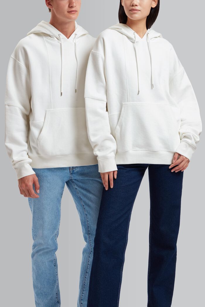 Unisex-sweatshirt i patchworklook, WHITE, detail image number 0