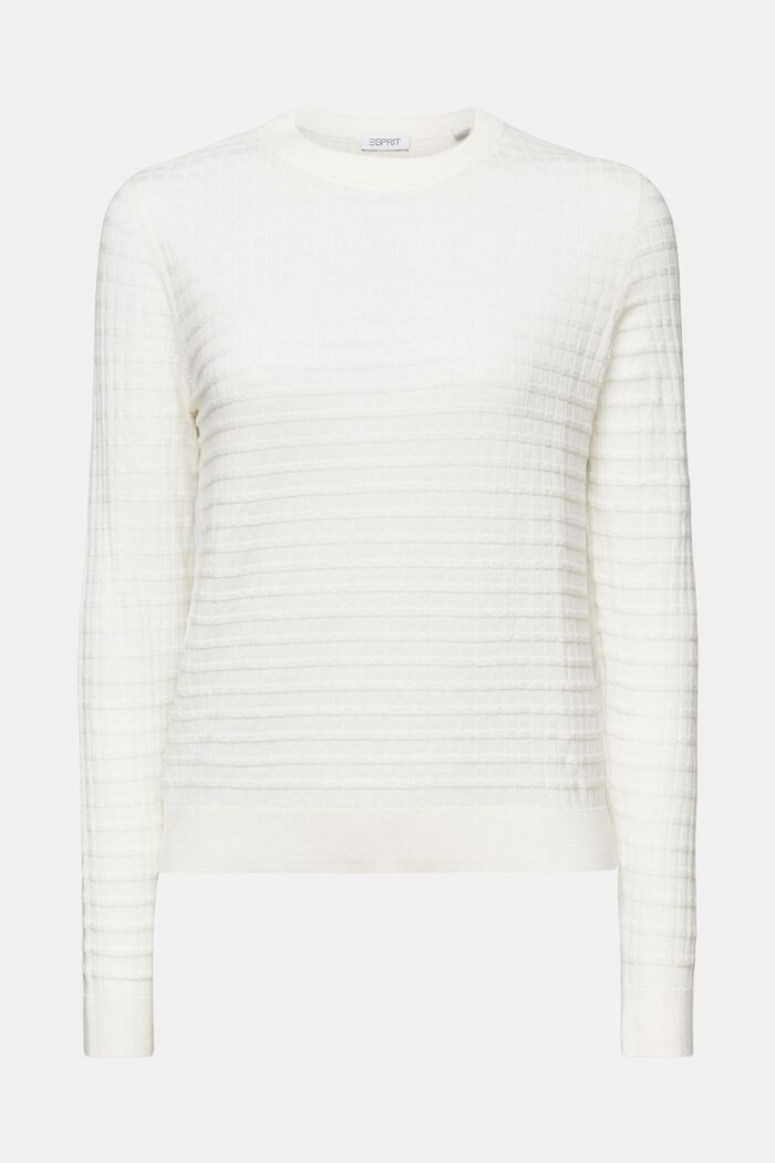 Sweater i strukturstrik, ICE, detail image number 6