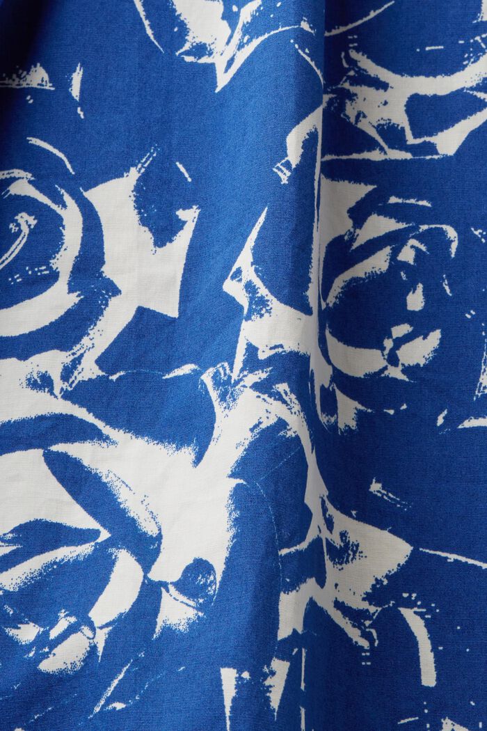 Kjole i A-facon med print, BRIGHT BLUE, detail image number 4
