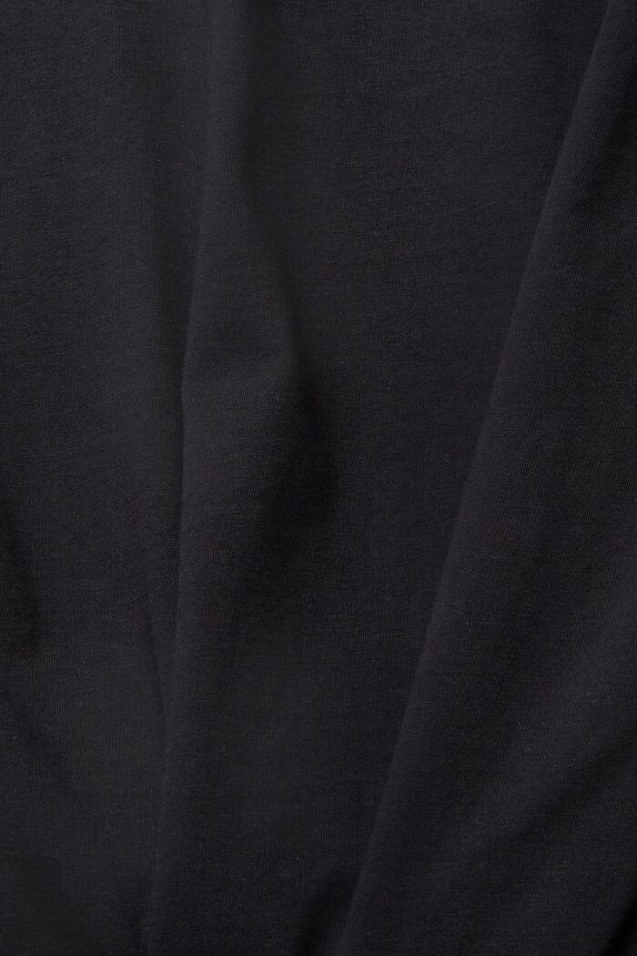 Jersey-T-shirt med print, BLACK, detail image number 5