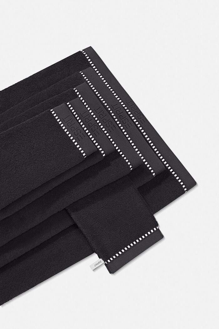 Med TENCEL™: Håndklædeserie af frotté, BLACK, detail image number 4