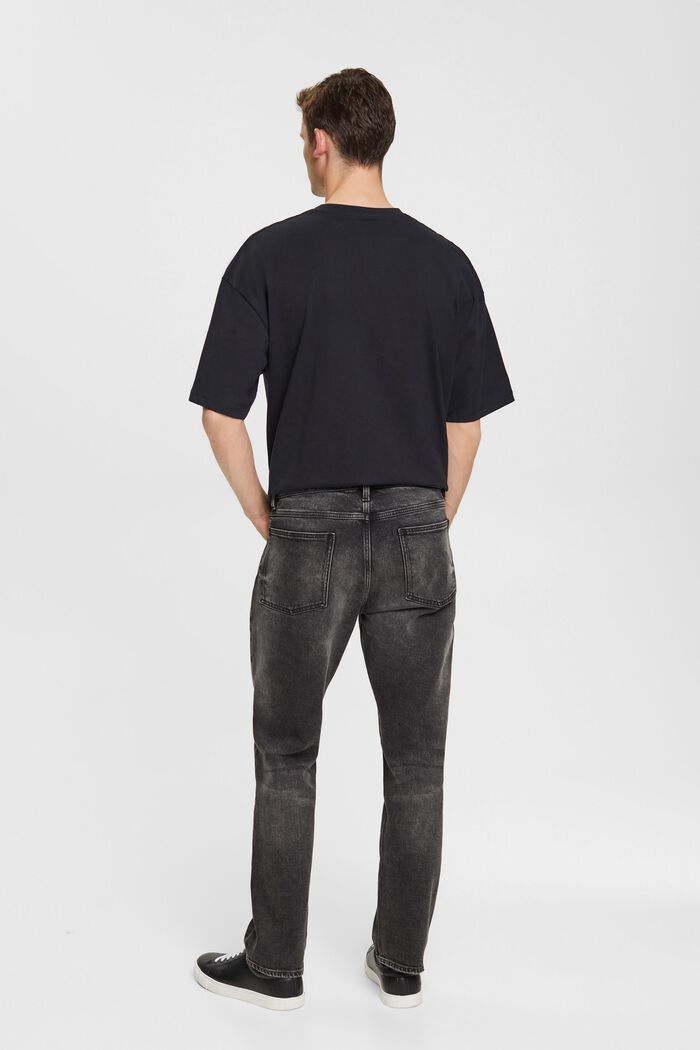 Washed out-jeans med stretch, BLACK MEDIUM WASHED, detail image number 3
