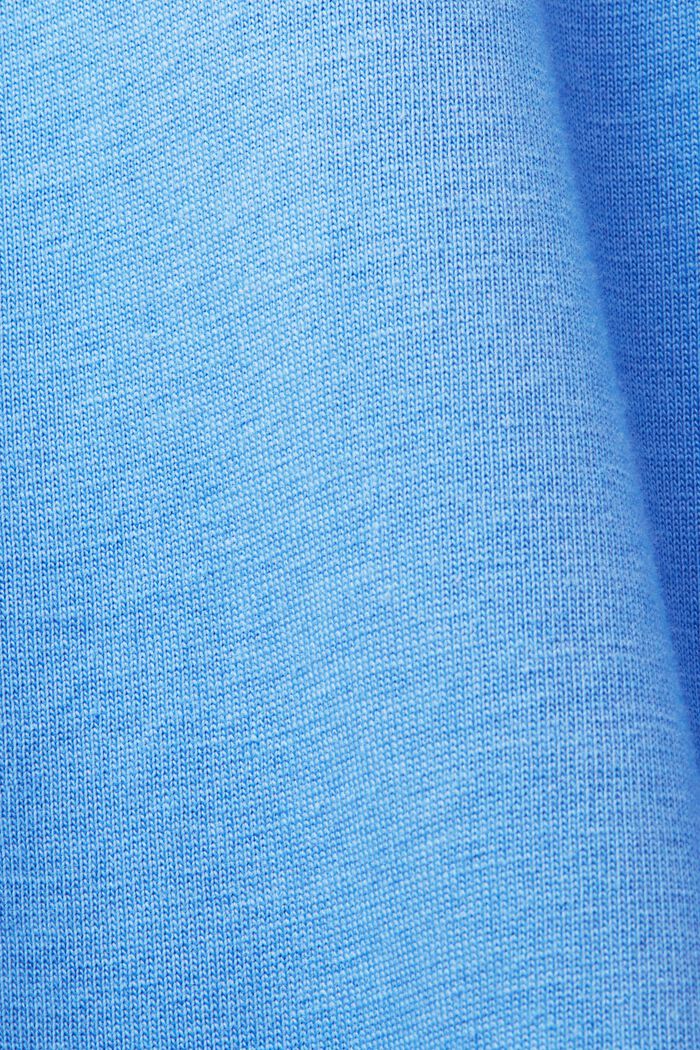 T-shirt med rund hals, 100 % bomuld, LIGHT BLUE, detail image number 5