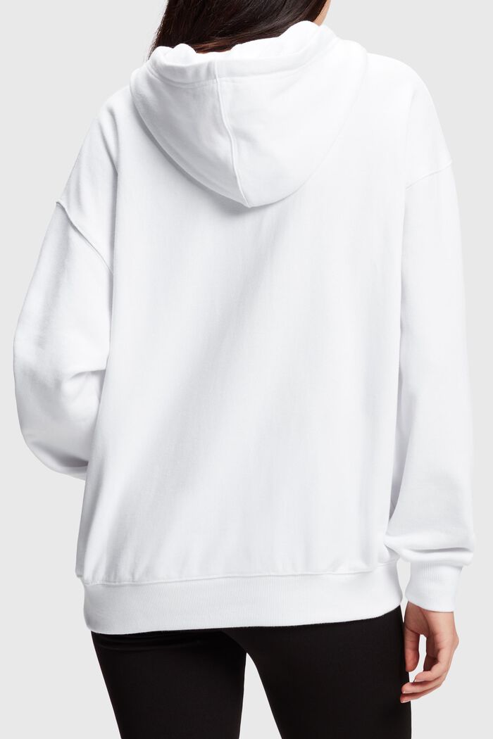Unisex-sweatshirt med hætte, WHITE, detail image number 4
