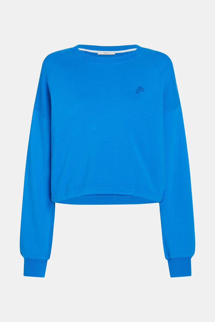 Stumpet sweatshirt med delfinmærke, BLUE, detail image number 4