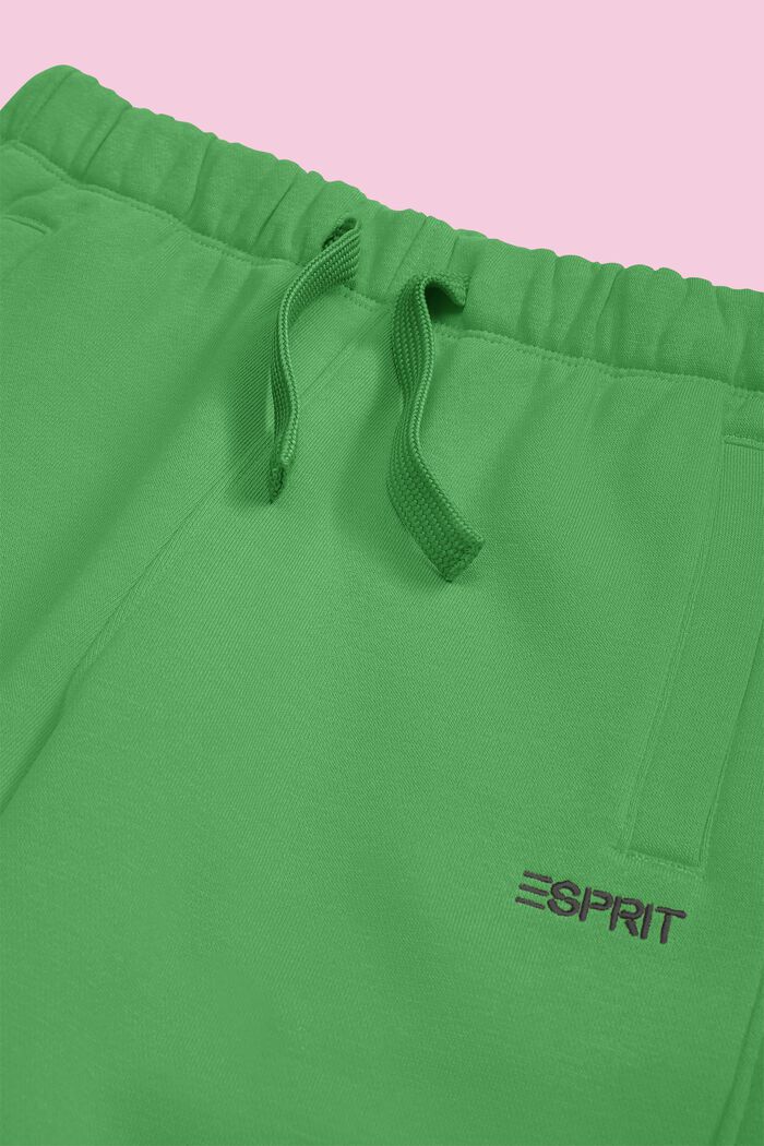 Sweatpants i bomuldsmiks med logo, GREEN, detail image number 2