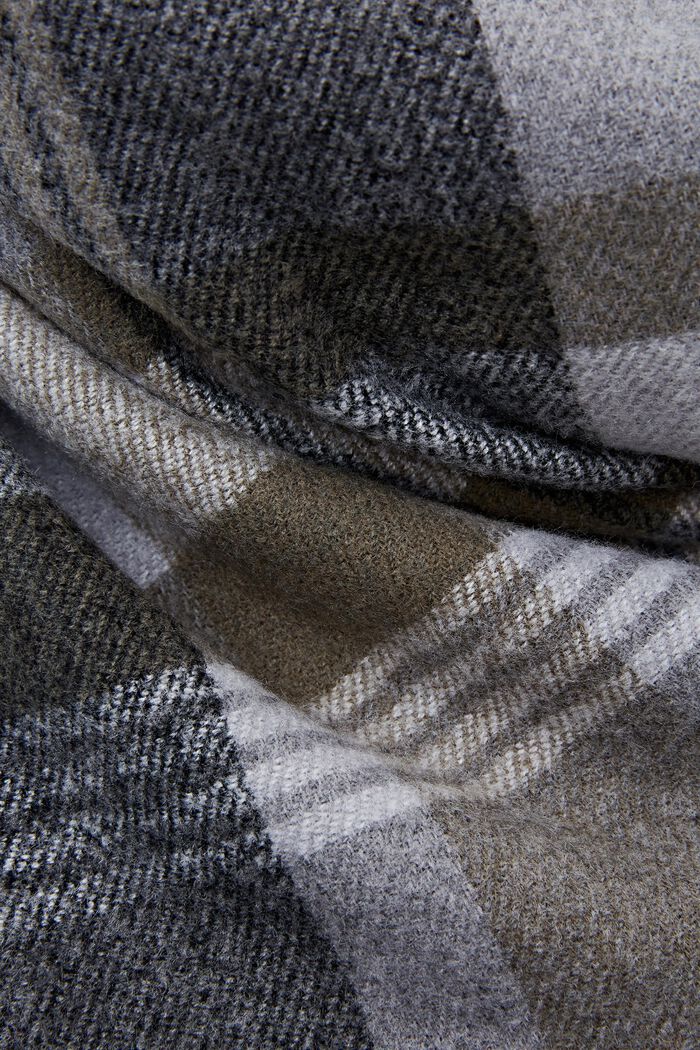 Ternet tørklæde, bomuldsmiks, MEDIUM GREY, detail image number 1