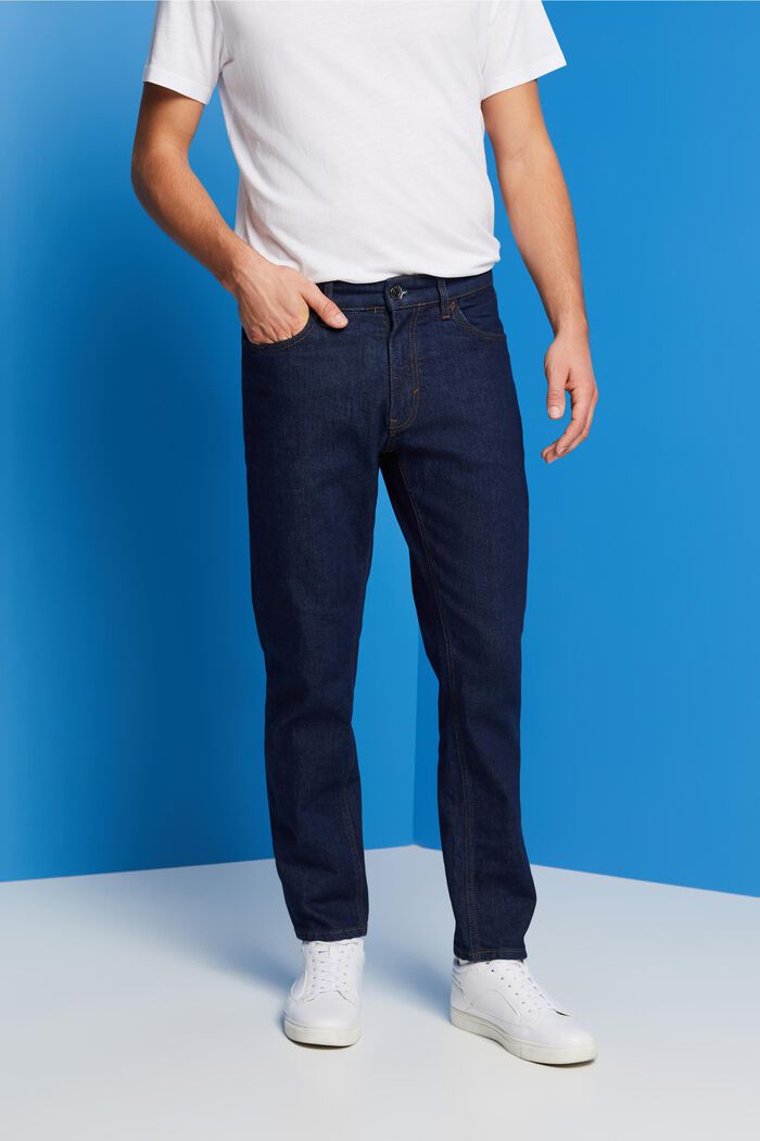 Jeans i en afslappet slim fit-pasform, BLUE RINSE, detail image number 0