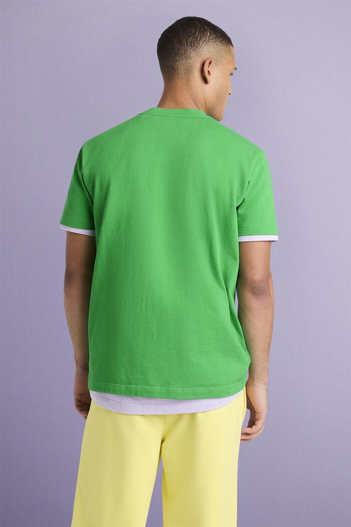 Unisex T-shirt i bomuldsjersey med logo, GREEN, detail image number 2
