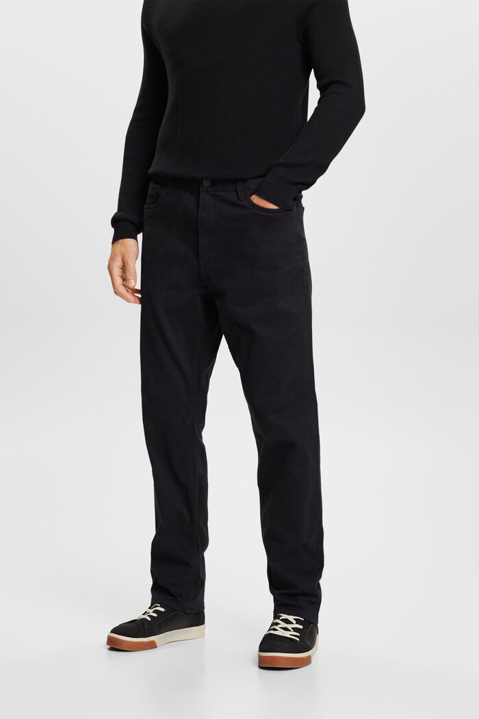 Klassiske lige bukser, BLACK, detail image number 0