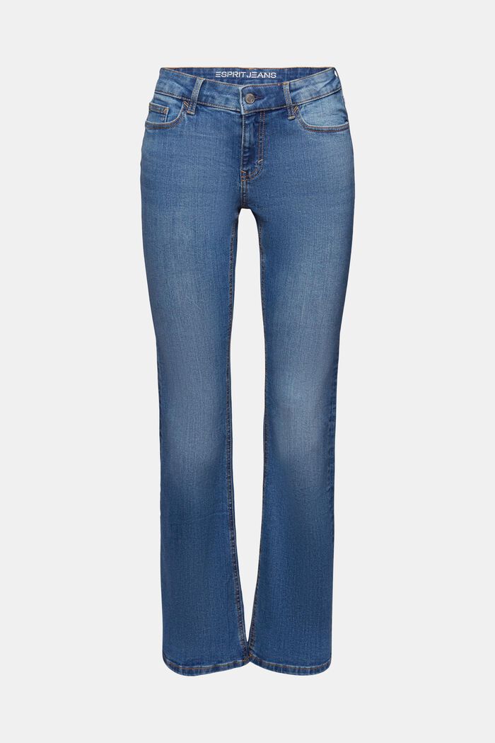 Bootcut-jeans med lav talje, BLUE MEDIUM WASHED, detail image number 6