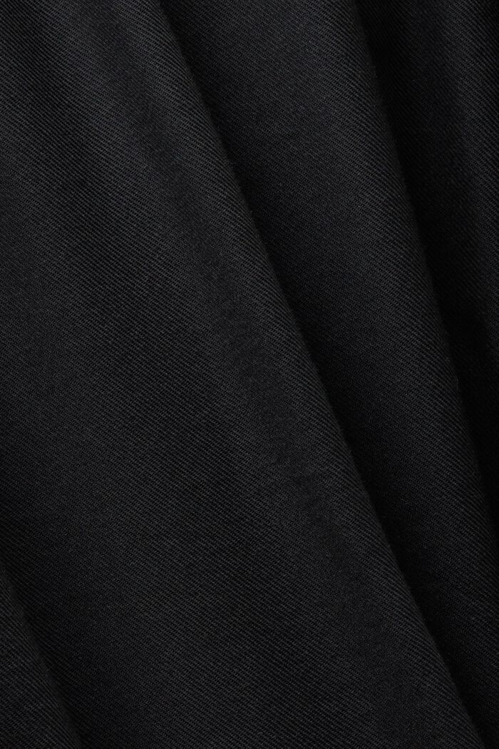 Bluse med flæser, BLACK, detail image number 5