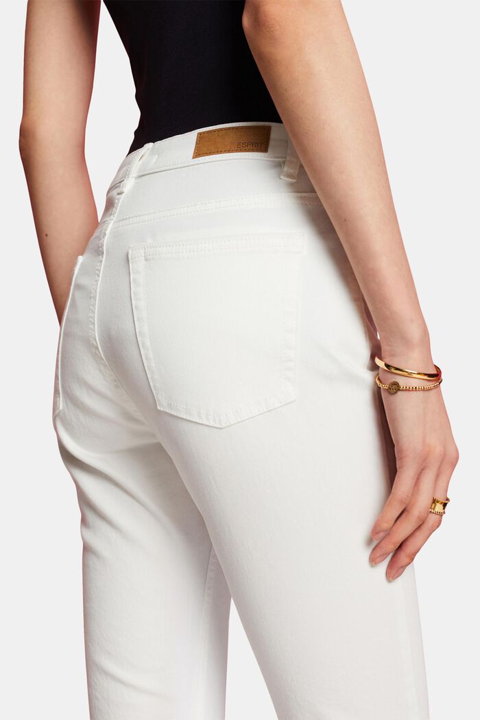 Capri-jeans med mellemhøj talje, WHITE, detail image number 2