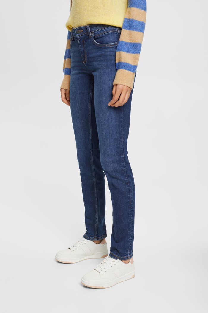 Jeans med slim fit, BLUE DARK WASHED, detail image number 0
