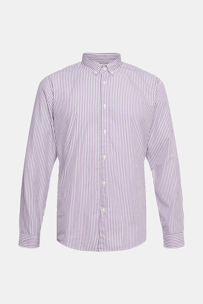 Button down-skjorte med striber
