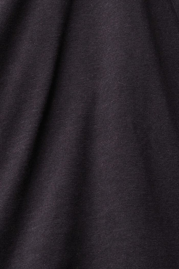CURVY top med lange ærmer og samledetalje, BLACK, detail image number 1