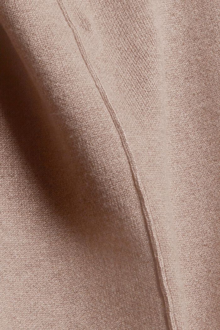 Strikkede bukser med LENZING™ ECOVERO™, LIGHT TAUPE, detail image number 1
