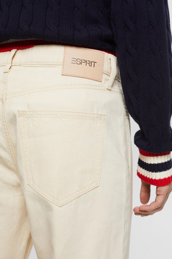 Regular tapered jeans med mellemhøj talje, OFF WHITE, detail image number 3