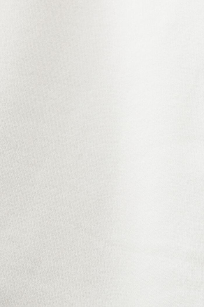 Sweatshirt med broderet logo på ærmet, OFF WHITE, detail image number 4