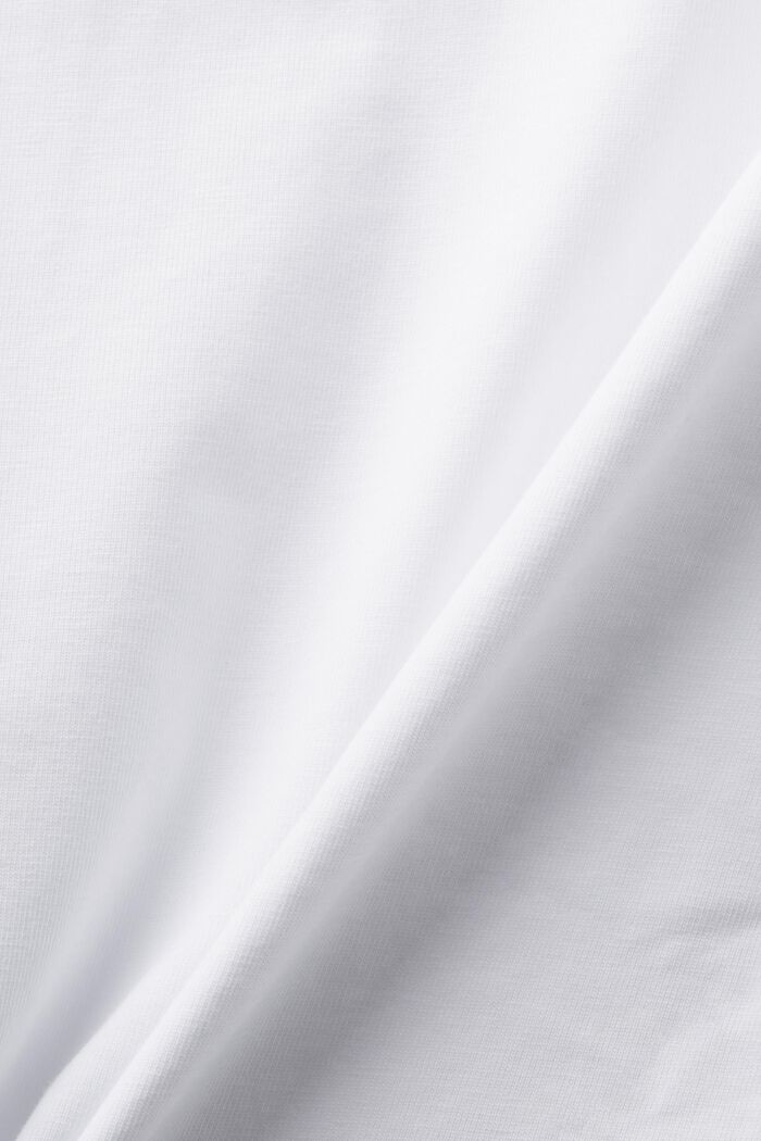 T-shirt med logo og blomsterprint, WHITE, detail image number 5