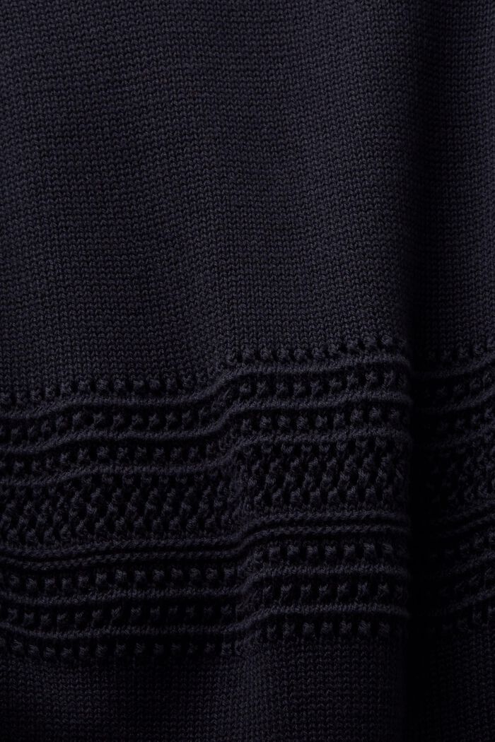 Ærmeløs sweater i mesh, BLACK, detail image number 5
