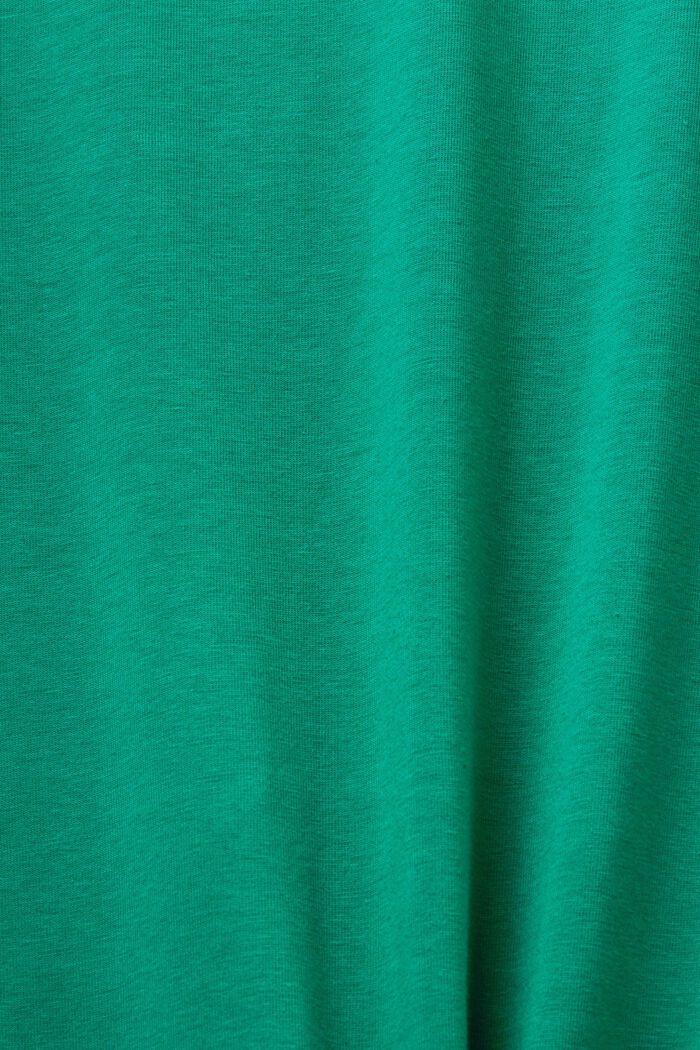 Midi-T-shirtkjole i jersey, DARK GREEN, detail image number 5