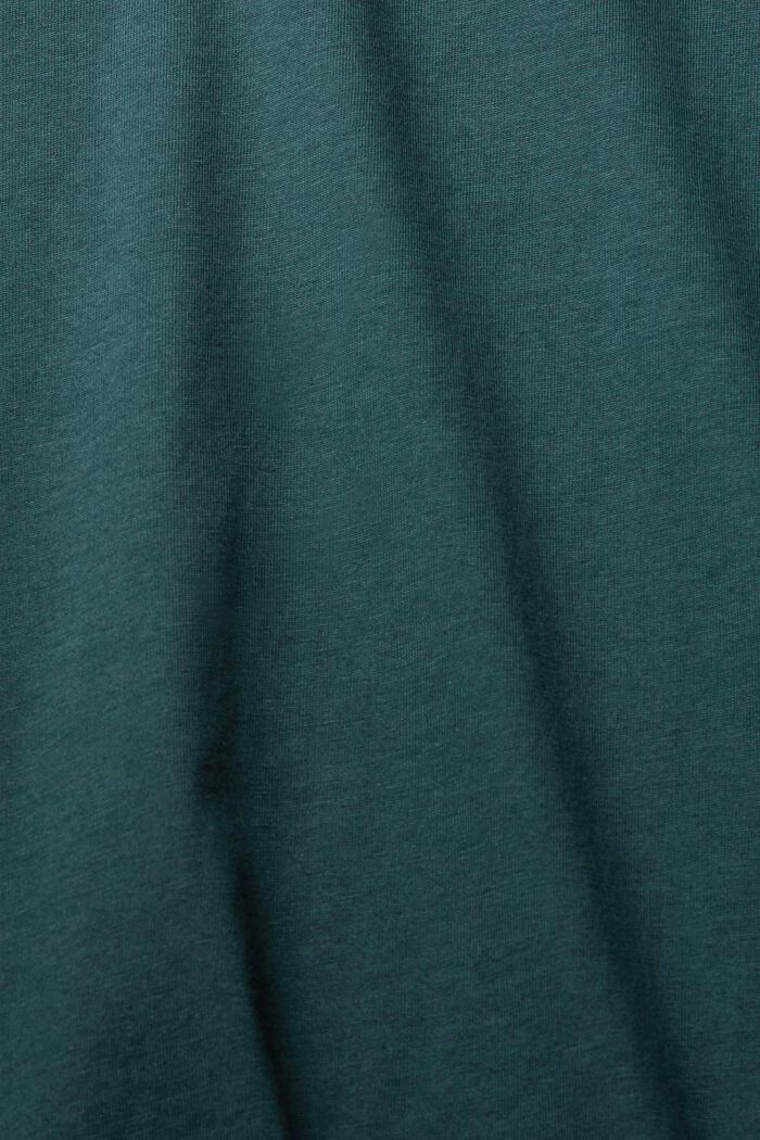 Jersey-T-shirt, 100% bomuld, TEAL BLUE, detail image number 1