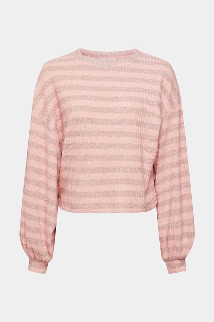 Stribet sweater, TERRACOTTA, detail image number 2