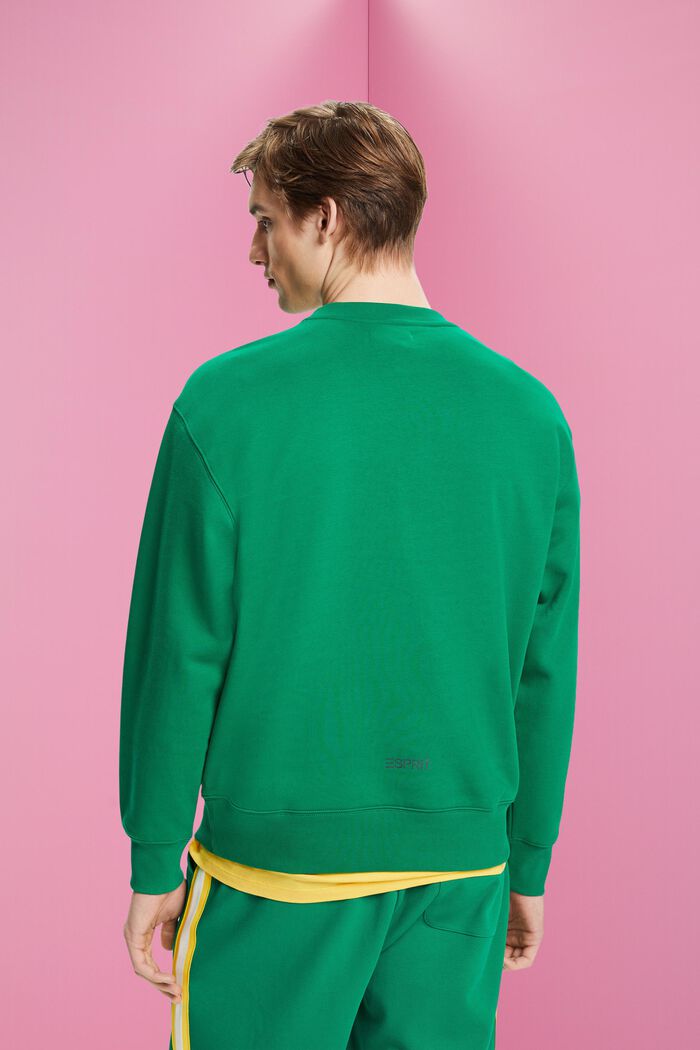Sweatshirt med lille delfinprint, GREEN, detail image number 3