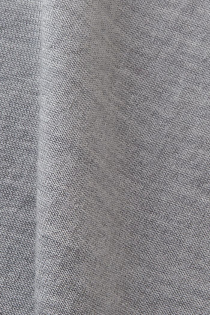 Oversized rullekravesweater i uld, MEDIUM GREY, detail image number 5