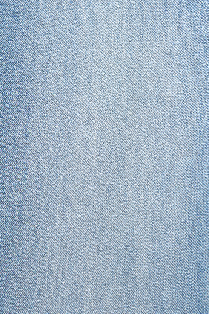 Cropped 80'er-jeans med fikserede opsmøg, TENCEL™, BLUE LIGHT WASHED, detail image number 6