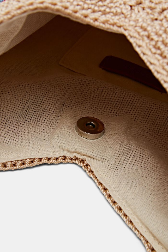 Hæklet tote bag, SAND, detail image number 3