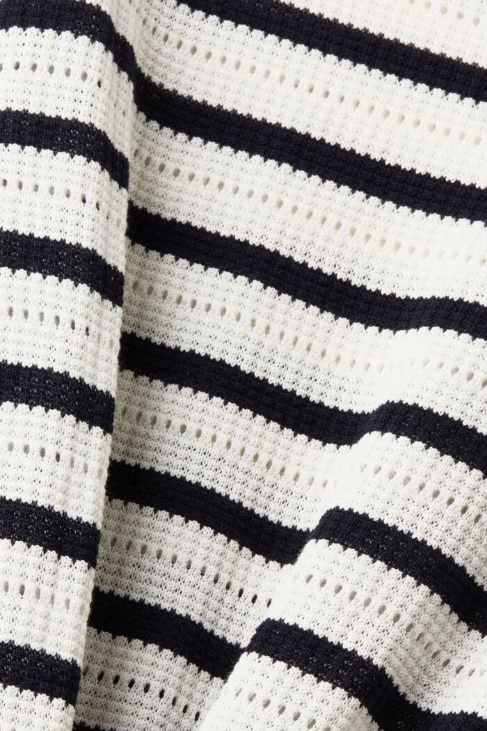 Pointelle-pullover i bomuld, OFF WHITE, detail image number 5