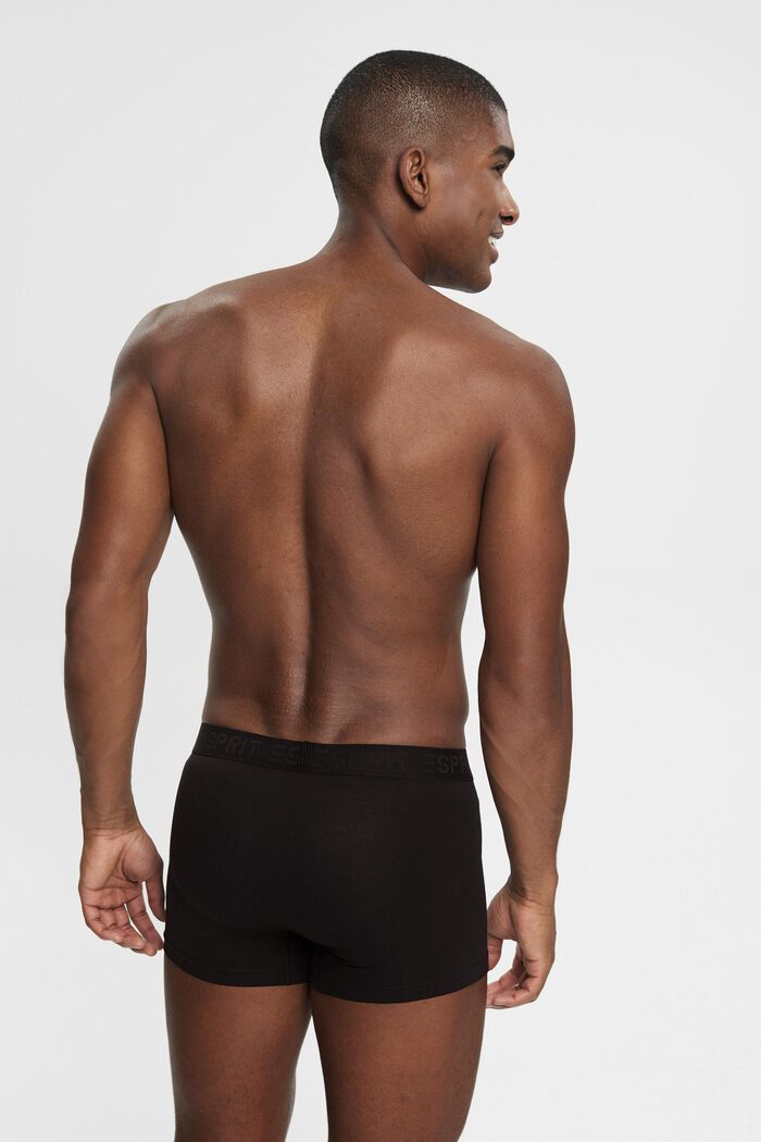 Multipakke med korte shorts i bomuldsstretch til mænd, BLACK, detail image number 3