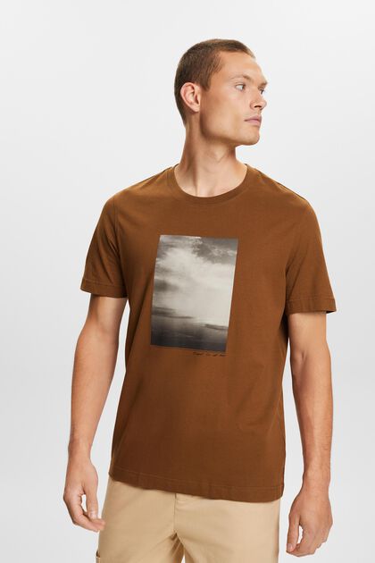 T-shirt i økologisk bomuld med print