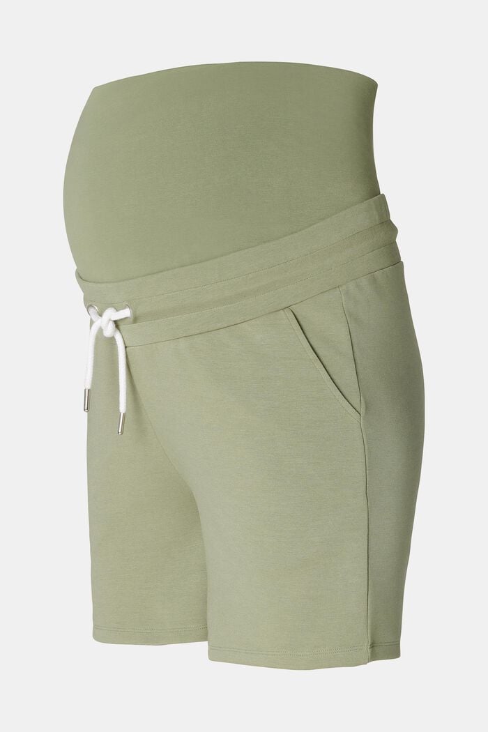 Korte bukser med høj talje, REAL OLIVE, detail image number 4