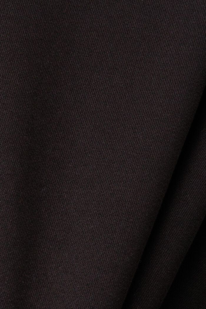 Cropped hættetrøje med delfinlogo, BLACK, detail image number 4