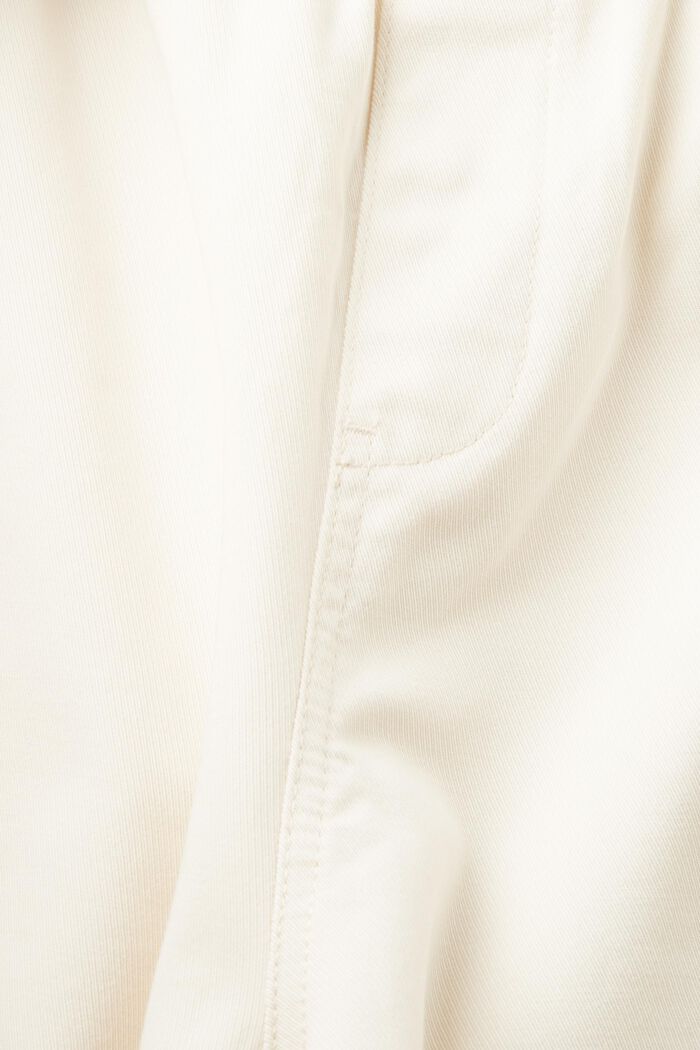 Shorts i ren bomuld med print bagpå, CREAM BEIGE, detail image number 5