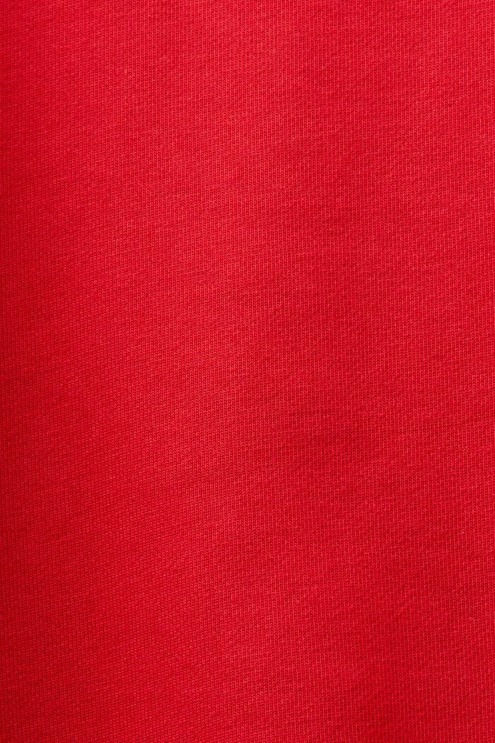 Unisex sweatshirt i bomuldsfleece med logo, RED, detail image number 7