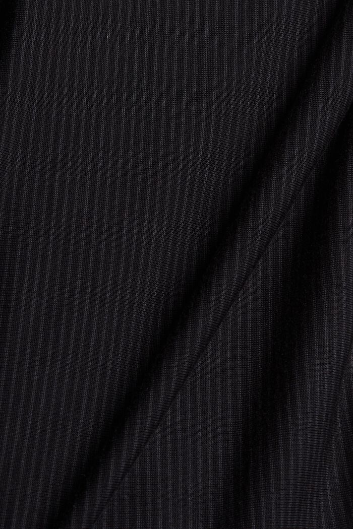 Stribet jerseypyjamas, LENZING™ ECOVERO™, BLACK, detail image number 3