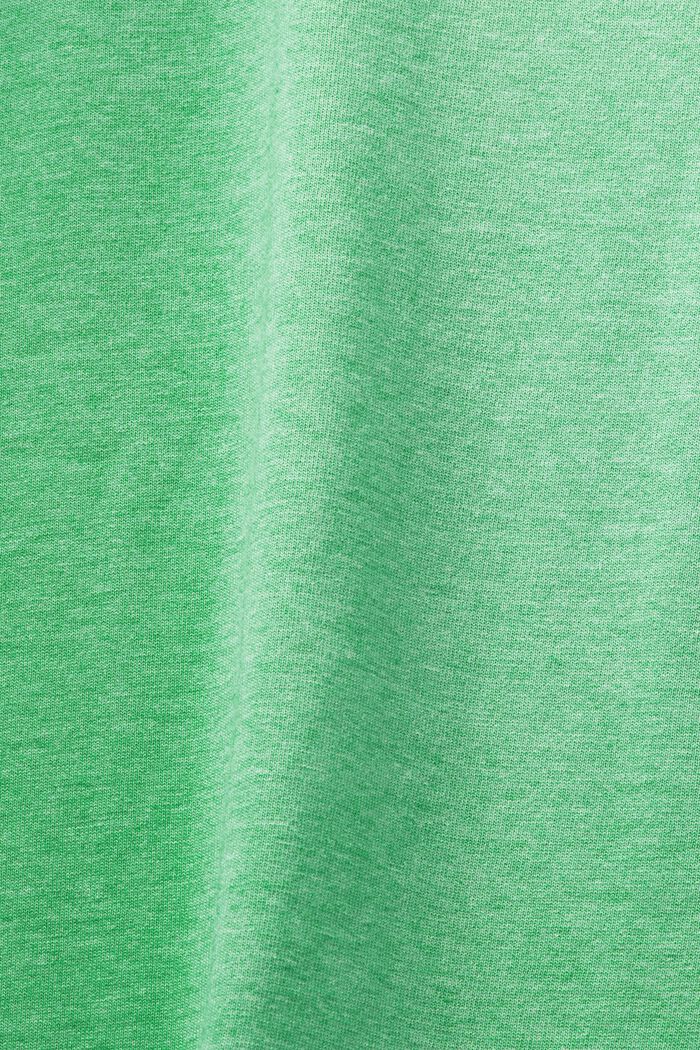 Melange-T-shirt med rund hals, CITRUS GREEN, detail image number 5